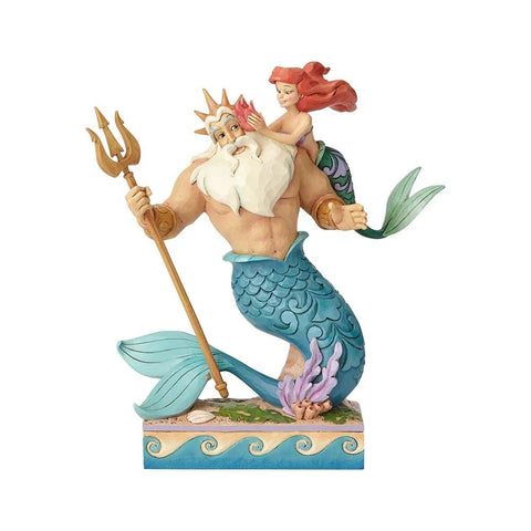 Jim Shore Disney Traditions Ariel and King Triton Daddy's Little Princess figurine