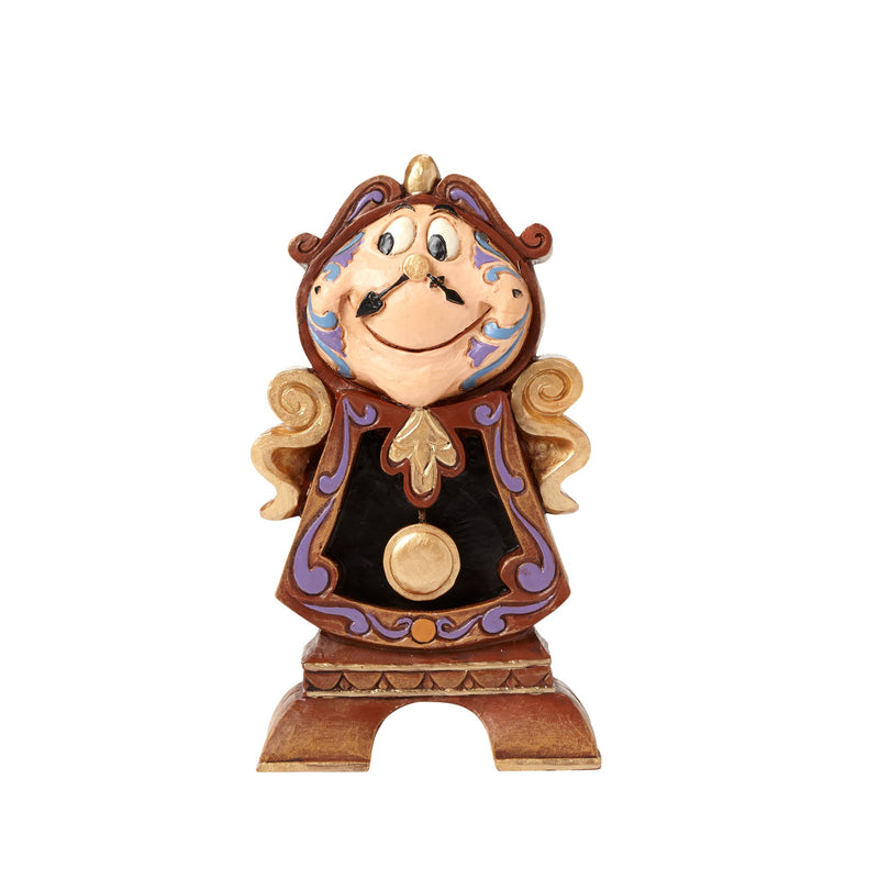 Jim Shore Disney Traditions Cogsworth Keeping Watch front view