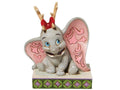 Jim Shore Disney Traditions Dumbo in reindeer antlers front view