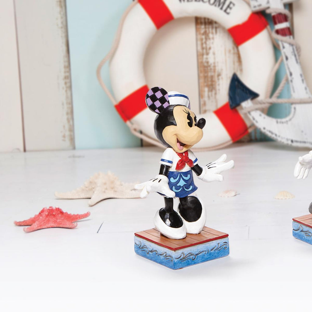 Jim Shore Disney Traditions Sassy Sailor Minnie Mouse figurine display view