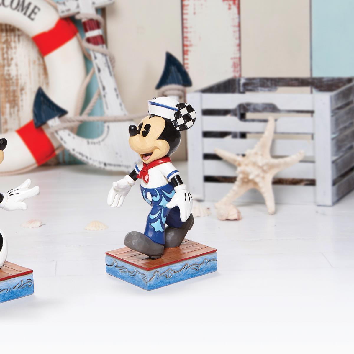 Jim Shore Disney Traditions Snazzy Sailor Mickey Mouse figurine detail view