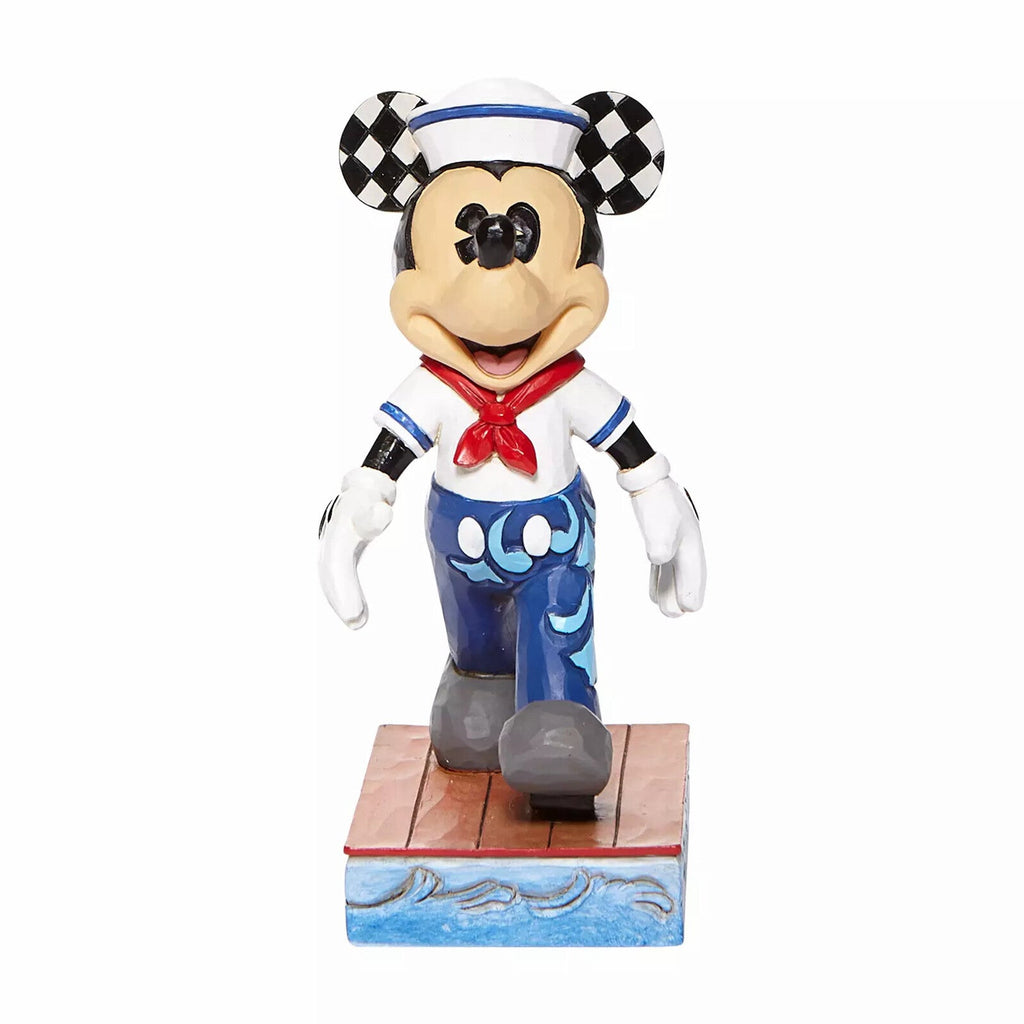 Jim Shore Disney Traditions Snazzy Sailor Mickey Mouse figurine side view