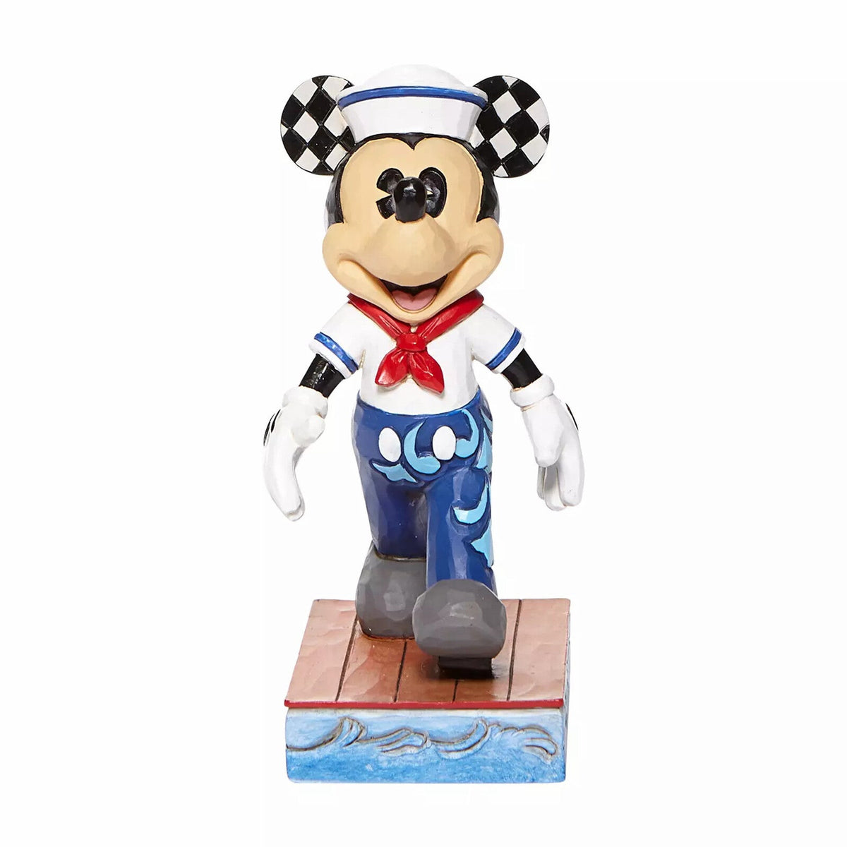 Jim Shore Disney Traditions Snazzy Sailor Mickey Mouse figurine side view
