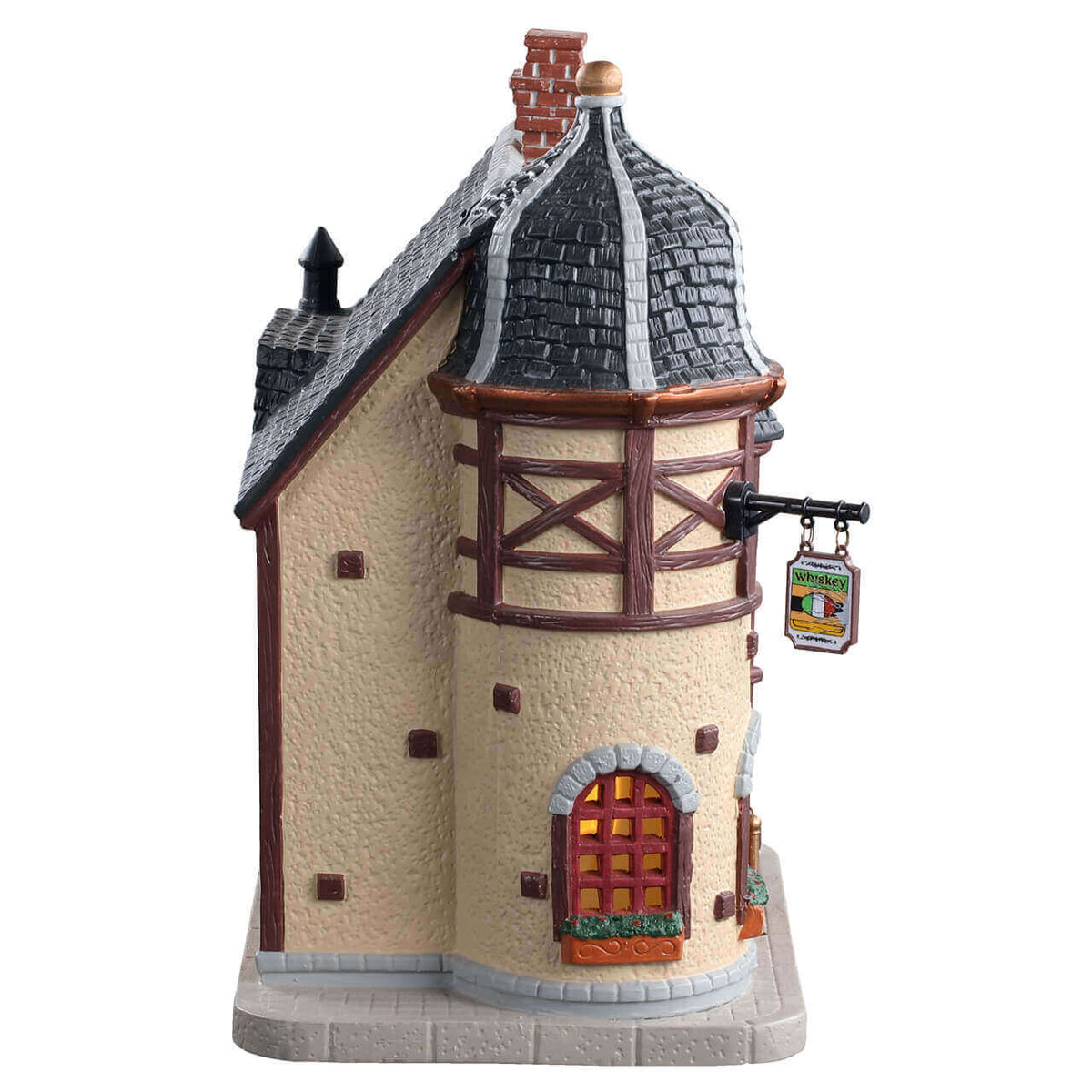Lemax Broken Flask Tavern side view – SKU 05647