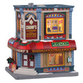 Lemax Champ’s Sporting Goods lighted building, front view – SKU 05652