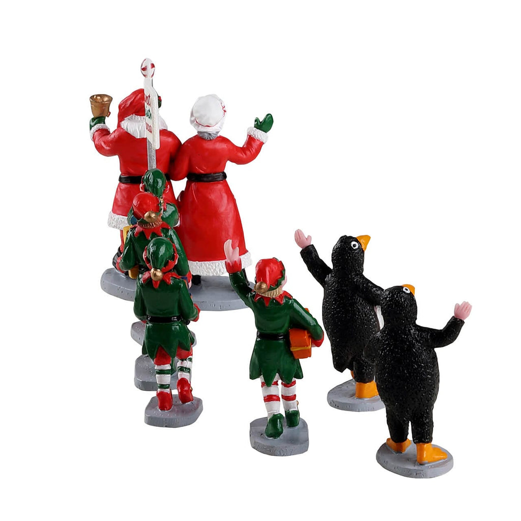 Lemax Santa’s Elf Parade rear view – SKU 23592