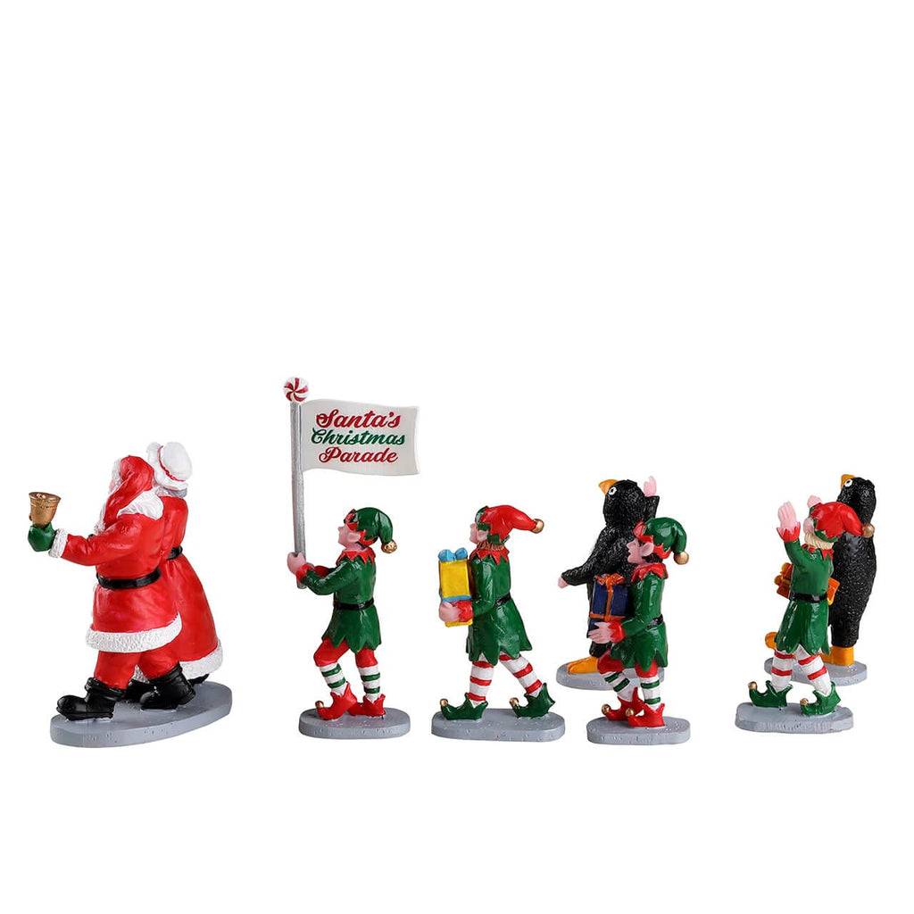 Lemax Santa’s Elf Parade side view – SKU 23592