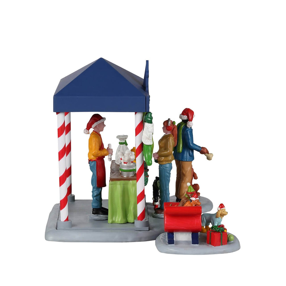 Lemax Santa Claws & Paws rear view – SKU 23606
