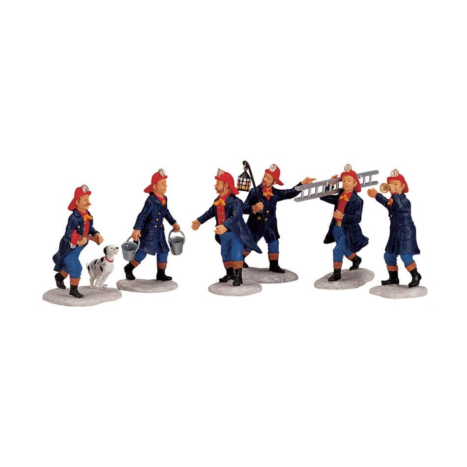 Lemax Fireman set of six figurines, alternate product view