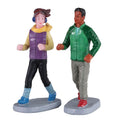 Lemax Autumn Jog set of two runners in cold-weather clothing