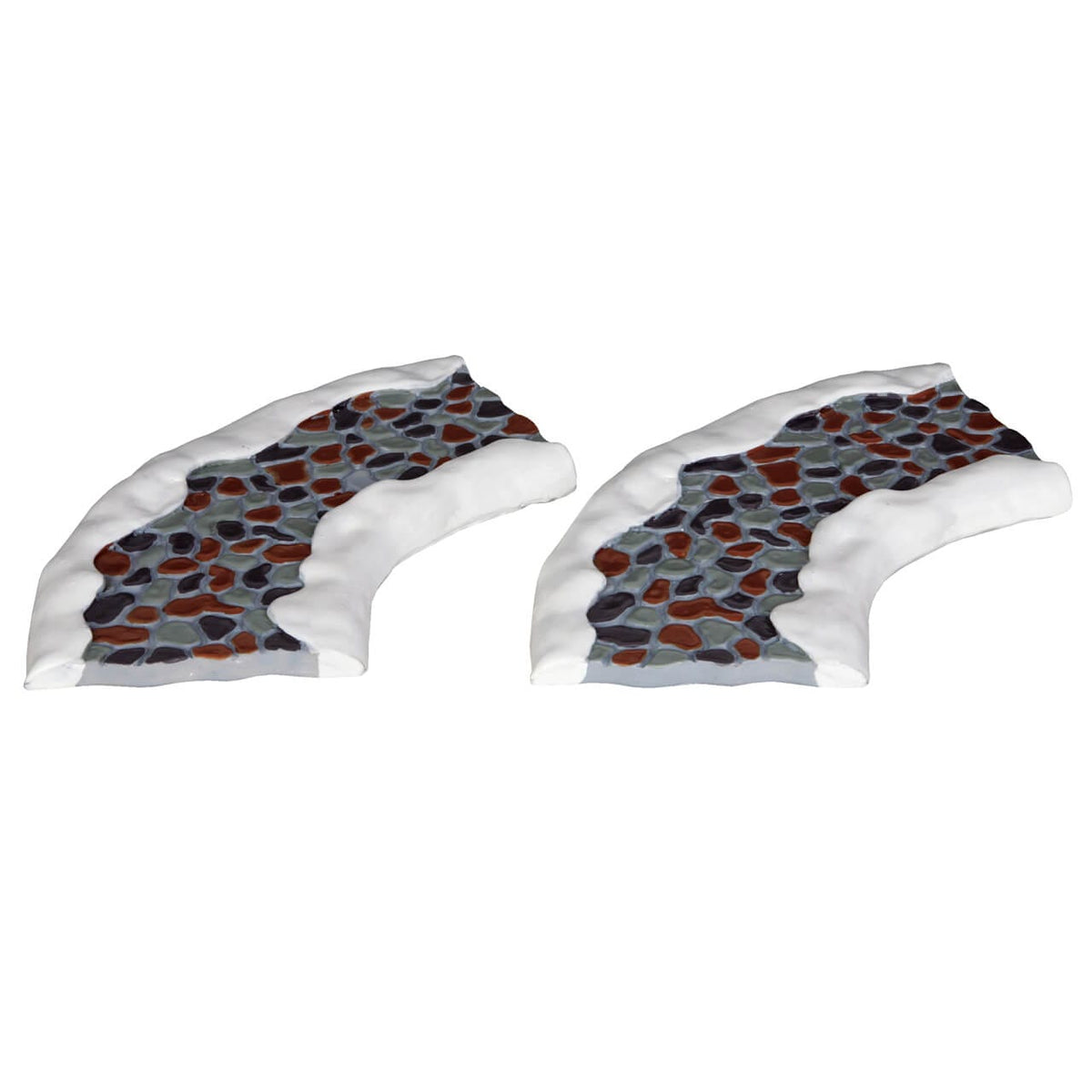 Lemax Stone Road - Curved, Set of 2 village accessory