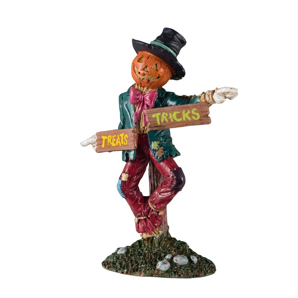 Lemax Scarecrow Signpost village accessory