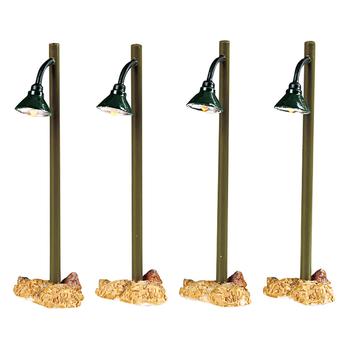 Lemax Rustic Street Lamp, Set of 4 village accessory