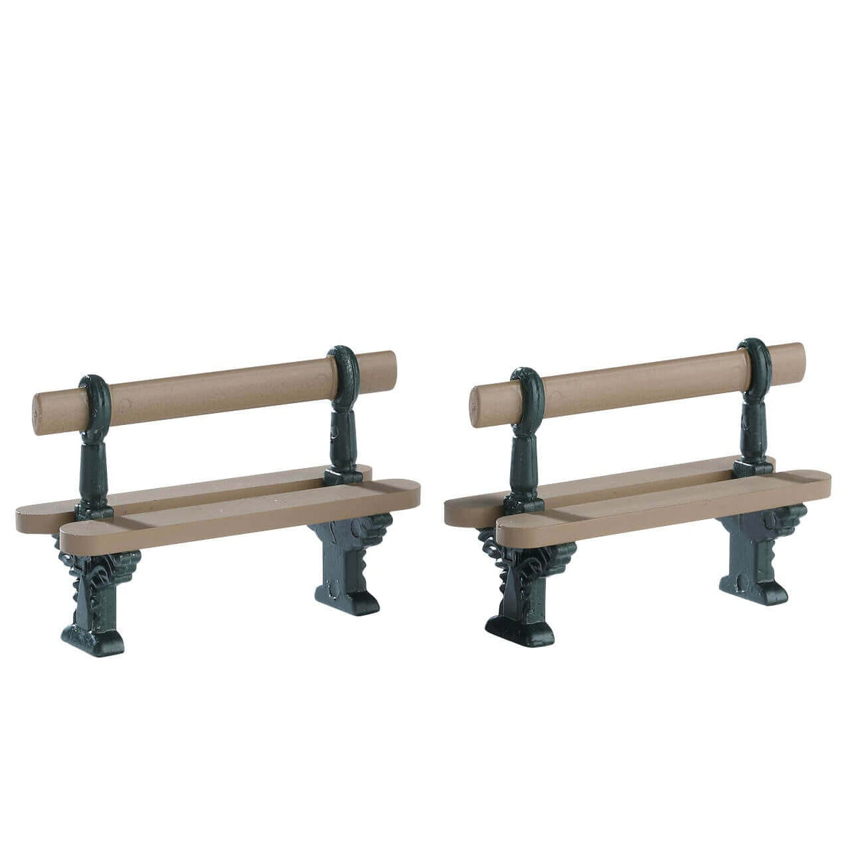 Lemax Double Seated Bench, Set of 2 village accessory