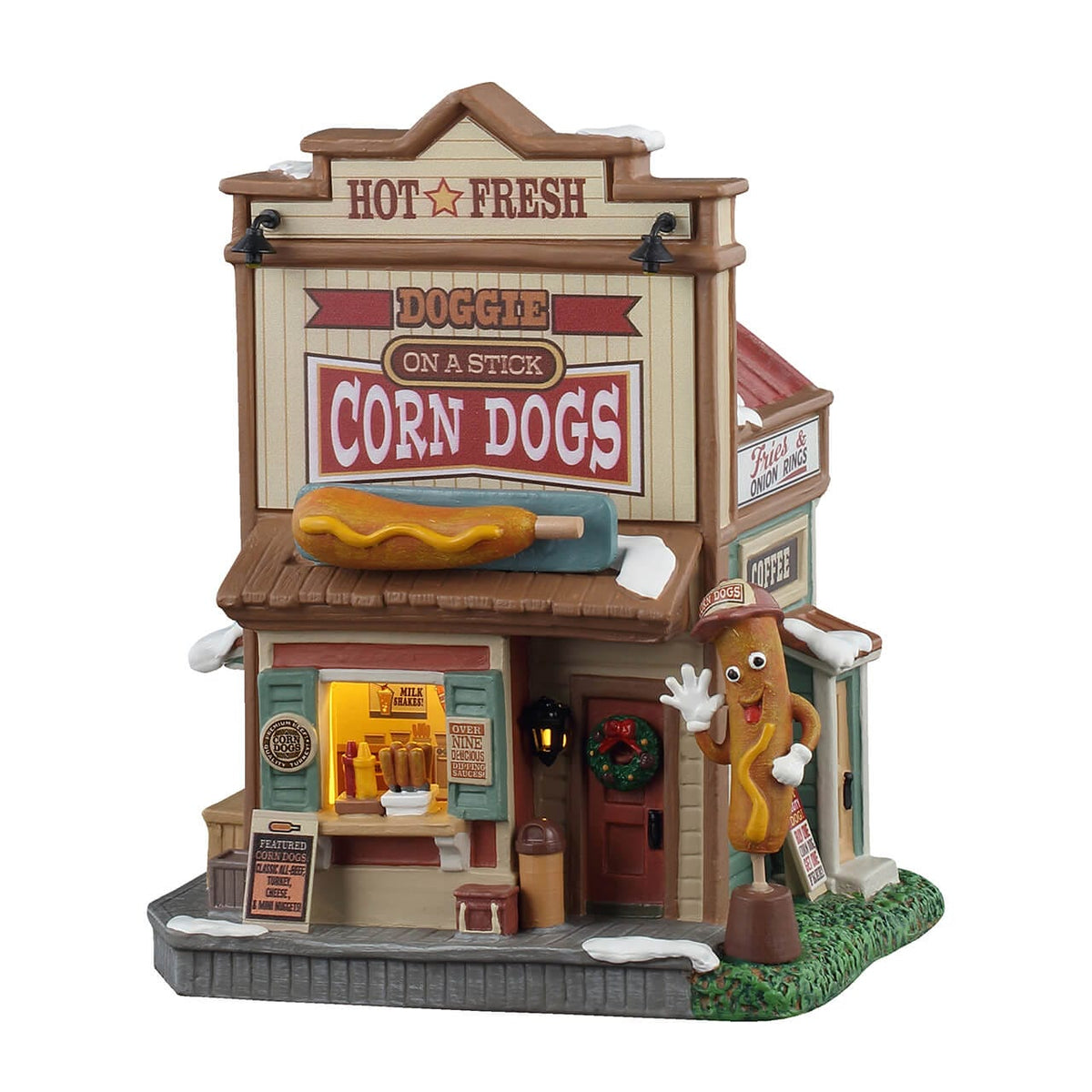 Doggie On A Stick Corn Dogs by Lemax – Harvest Crossing – view 4