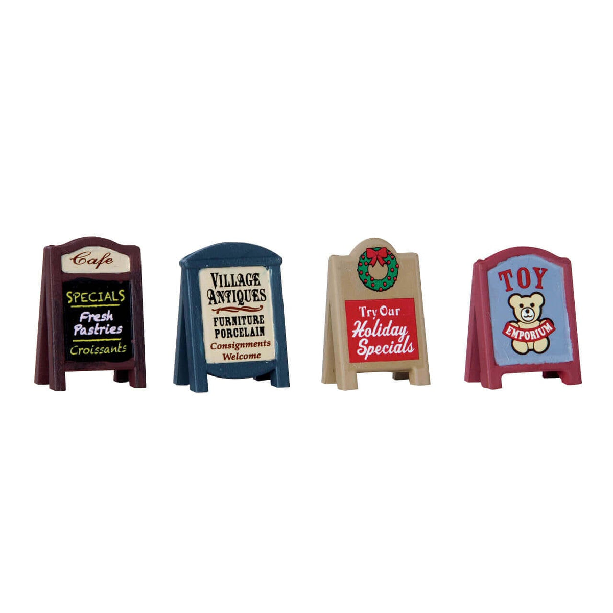 Village Signs, Set Of 4 by Lemax – General Products – view 1