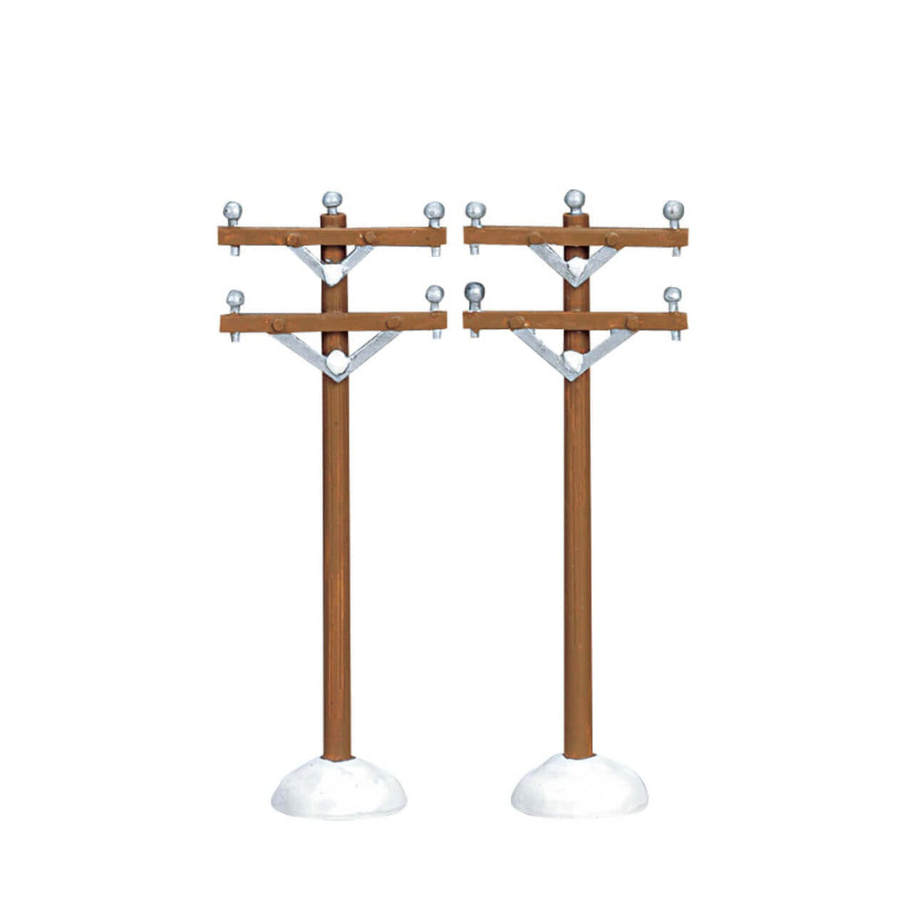 Telephone Poles, Set Of 2 by Lemax – General Products – view 2