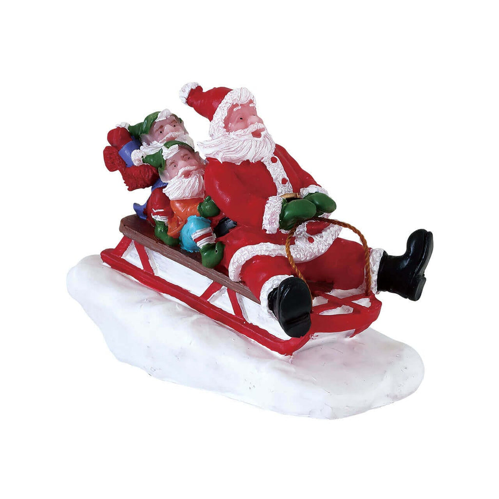 Sledding With Santa by Lemax – Santas Wonderland – view 1