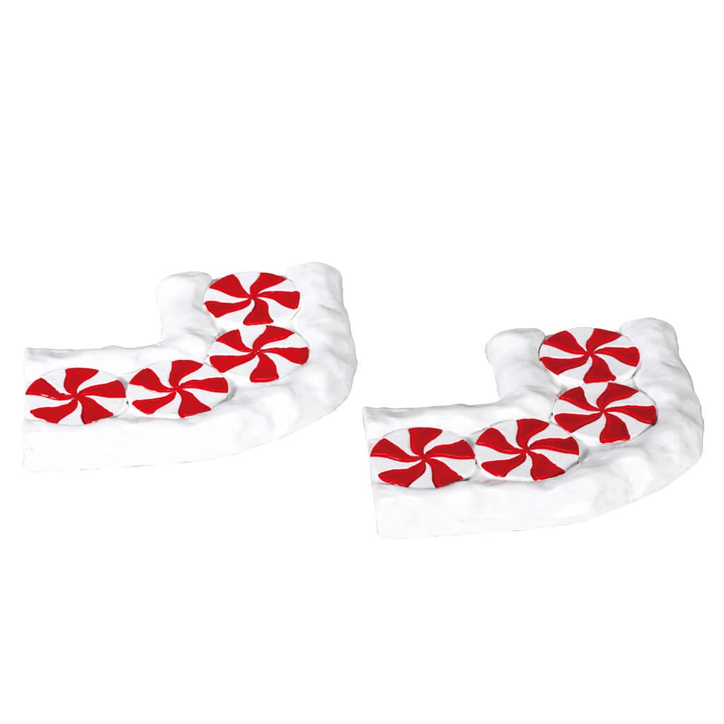 Candy Cane Lane, Curved, Set Of 2 by Lemax – Sugar n Spice – view 1