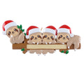 Maxora Sloth Family of 4 Personalised Ornament – SKU PR1202-4