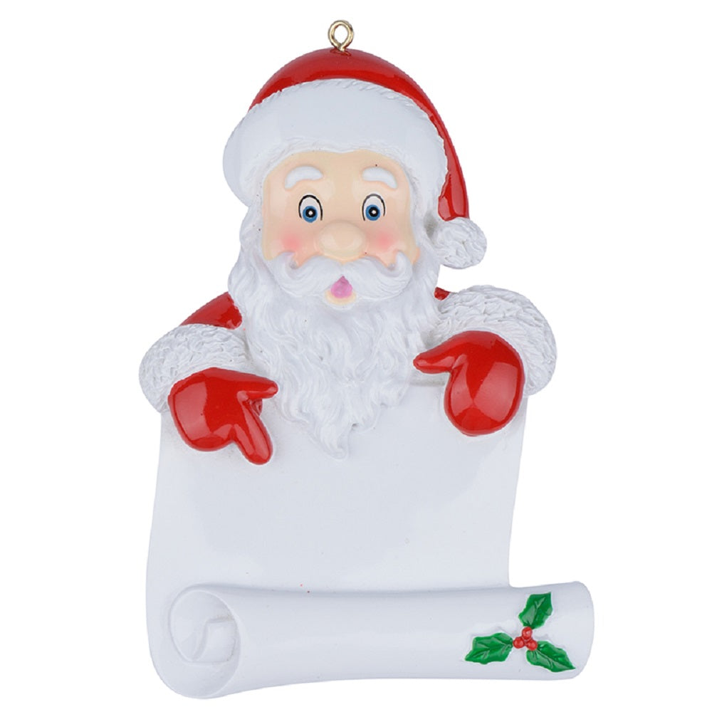 Maxora Santa's Scroll Personalised Ornament – SKU PR709