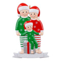 Maxora Pajama Family of 3 Personalised Ornament – SKU PR838-3