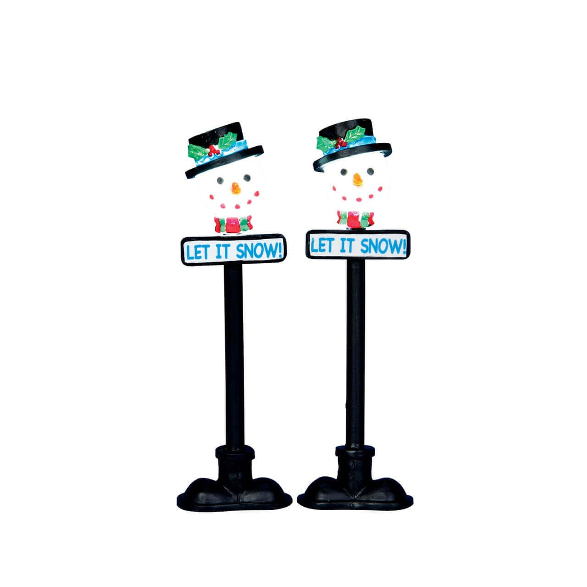Snowman Street Lamp, Set of 2 – Lemax alternate view