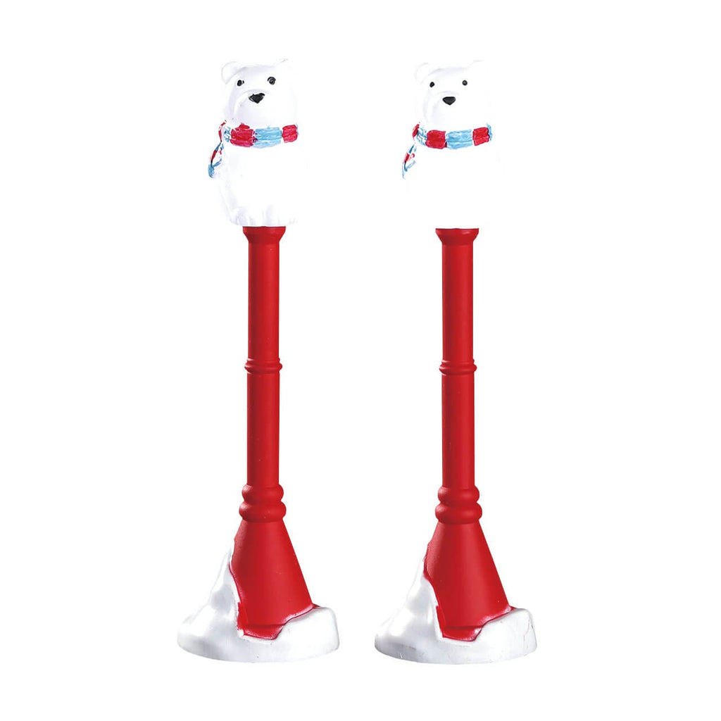 Polar Bear Street Lamp – Lemax alternate view