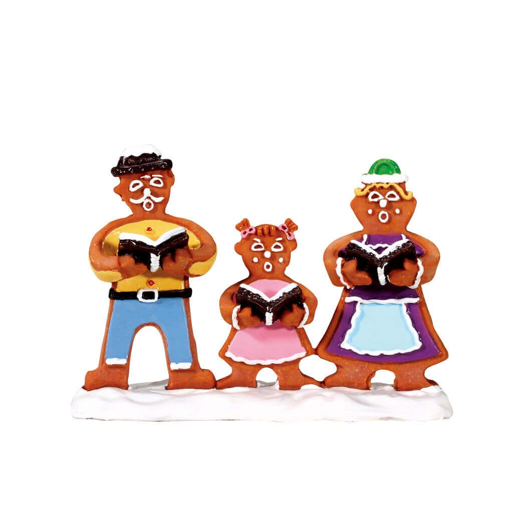 Lemax Gingerbread Carolers figurines, alternate view