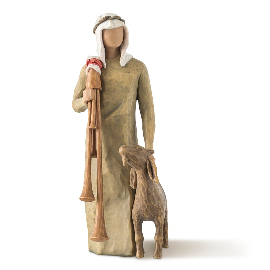 Willow Tree Zampognaro Shepherd with Bagpipe, SKU 27183