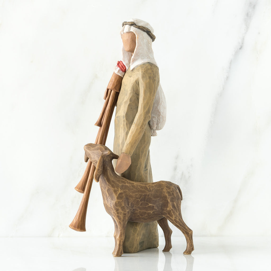 Willow Tree Zampognaro Shepherd with Bagpipe, SKU 27183 – view 3