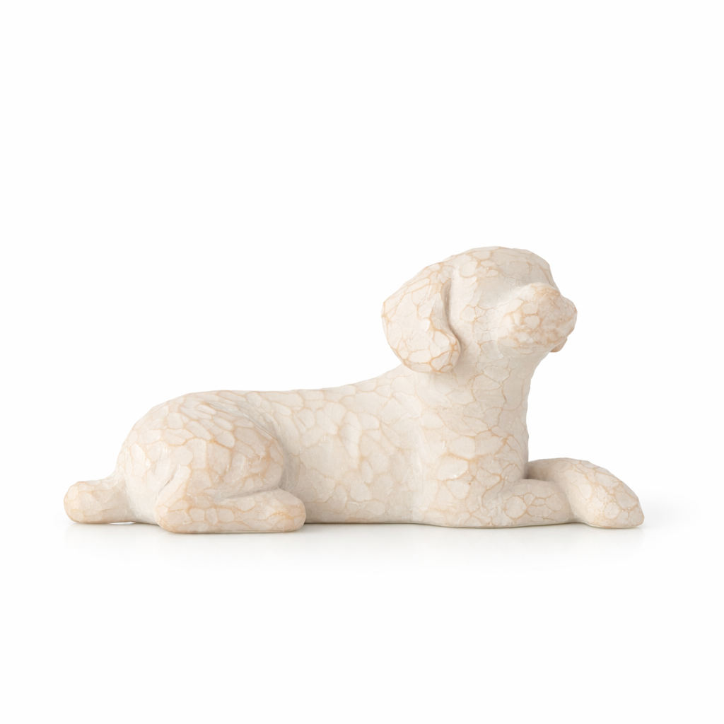 Willow Tree Love My Dog small lying light figurine, SKU 27790