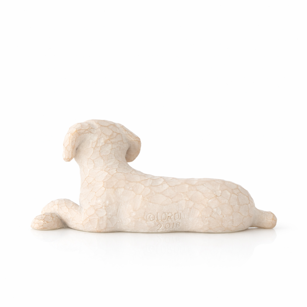 Willow Tree Love My Dog small lying light figurine, SKU 27790, alternate view
